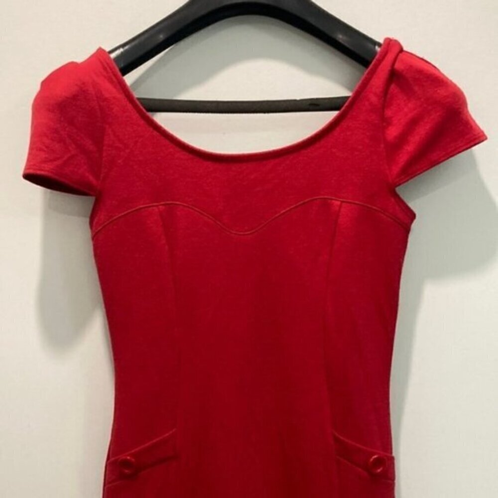Soprano Red BodyCon Sheath Dress​​​​​​​​ - Picture 7 of 14